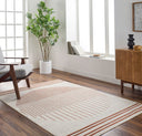 Pisa PSS-2375 Burnt Orange / Charcoal Rug