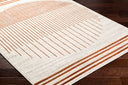 Pisa PSS-2375 Burnt Orange / Charcoal Rug