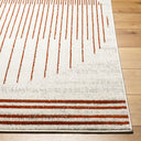 Pisa PSS-2375 Burnt Orange / Charcoal Rug