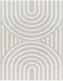 Rodos RDO-2330 Light Slate / White Rug