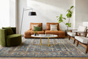 Reign REG-2324 Brown / Navy Rug
