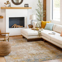 Reina REN-2312 Cream / Denim Rug