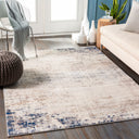Roma ROM-2315 Dark Blue / Gray Rug