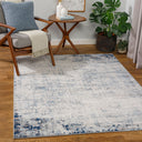 Roma ROM-2394 Gray / Light Blue Rug