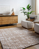 Sacramento Shag SCS-2305 Tan / White Rug