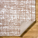 Sacramento Shag SCS-2305 Tan / White Rug