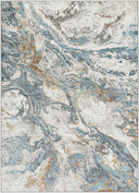 San Francisco SFO-2314 Black / Blue Rug