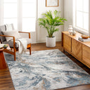 San Francisco SFO-2314 Black / Blue Rug