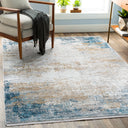 Solar SOR-2301 Charcoal / Dark Blue Rug