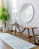 Serafina SRF-2018 Ice Blue / Ivory Rug