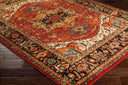 Serapi SRP-1001 Black / Burgandy Rug
