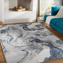 Tibetan TBT-2319 Charcoal / Dark Blue Rug