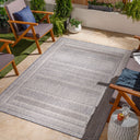 Tuareg TRG-2330 Cream / Dark Blue Rug