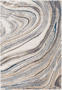Tuscany TUS-2315 Charcoal / Dark Blue Rug