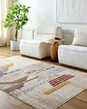 Usonia USO-2303 Brown / Burnt Orange Rug