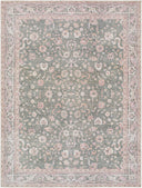 Vinny VNY-2314 Cream / Dark Green Rug