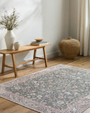 Vinny VNY-2314 Cream / Dark Green Rug