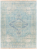 Zainab ZAI-2304 Aqua / Dark Green Rug