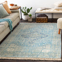 Zainab ZAI-2304 Aqua / Dark Green Rug